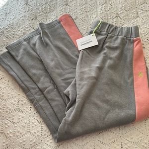 Dudley Stephens Somerset Pant Terry Fleece Heather Gray Island Coral M (6-8)